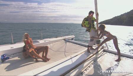 Sahara and Boroka Have Fantastic Group Sex on the Catam