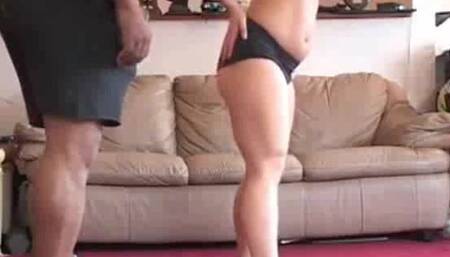 Cuckold films white wife taking creampies from two BBCs