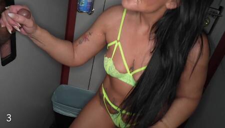 Gloryhole Swallow - Sexy Milf Eliza Rae Is Loving Cum 1st Visit in HD