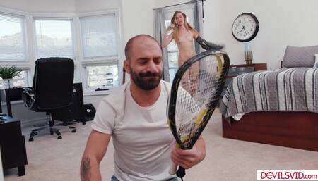 A guy licking then fucks teen babysitter