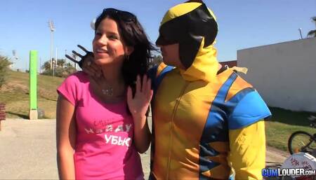 Anger Rivas fucking her favorite superhero