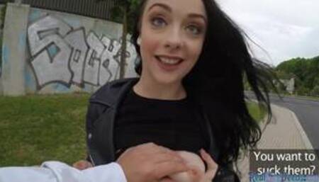 Public POV sluts fucked outdoor 4 money compilation