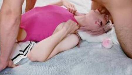 He fucked me hard in mouth and filled throat with huge cum load