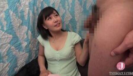 A woman who is supposed to be giving a virgin a brush-off, but gets made to cum all the time.