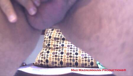 The big cannon unloads cum & piss