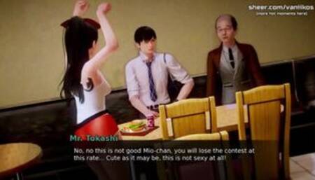 [Gameplay] Waifu Academy | Beautiful 18yo Petite Slim Teen Shows Off Her Perfect A...