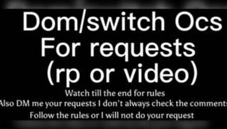 Sex requests dom/switch