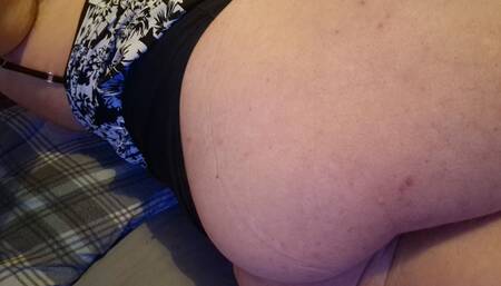 Sexy sissy wearing swim suit.