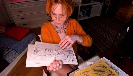 Schoolgirl and her arts