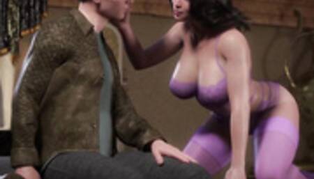 3D MILF & Son UNCENOSRED Taboo Game Sex