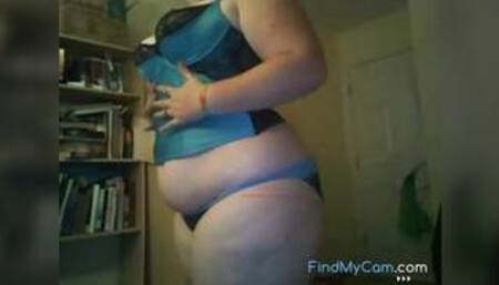 BBW Shoves a Toy in her Fat Pussy