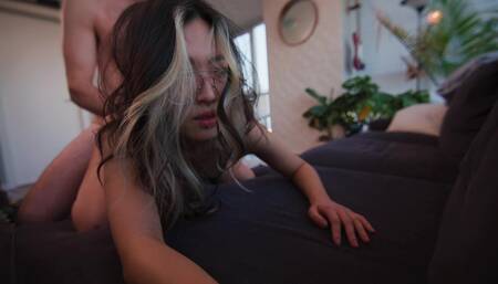 Bent the new girl over my couch