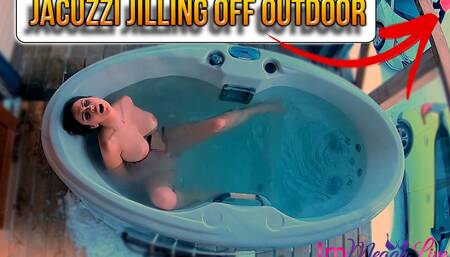 Jacuzzi jilling off outdoor - ImMeganLive