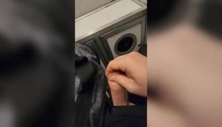 Horny on the train (compilation with cum)