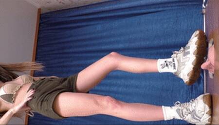 Teen girl in Ash sneakers stands over my face (part 2 of 4), flo500x 1080p