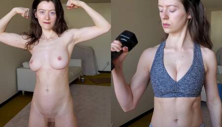 Muscle Pump and Nude Pose 4K