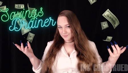 Money Savings Drainer by Ms Construed ~ Financial Domination ~ Ms Construed Has A Fun Game To Play That Involves Your Savings Account, wallet