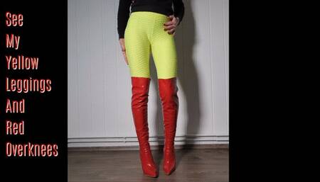 Yellow Leggings and Overknees