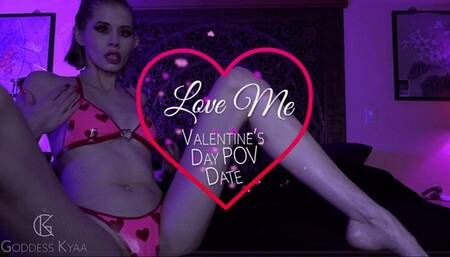 Love Me! Valentines POV Date - Sensual Femdom Latex Bikini Goddess Worship by Goddess Kyaa - 1080p MP4