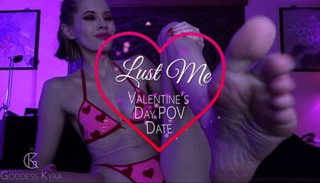 Lust Me! Valentines POV Date with Goddess Kyaa - Latex Bikini JOI Femdom POV - 720p MP4