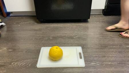 Crushing a Grapefruit with My Feet