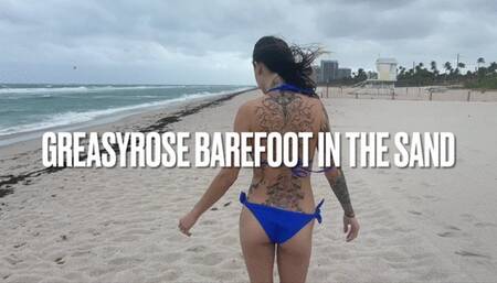 Beach Sand on GreasyRose’s bare feet