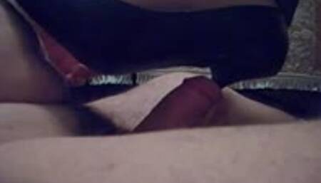 Mean urethral heel insertion and shoejob!