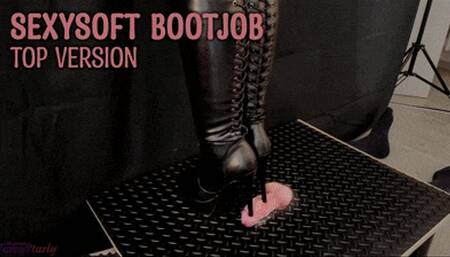 SexySoft Bootjob in Leather Knee Boots with TamyStarly (Top Version) - CBT, Bootjob, Ballbusting, Femdom, Shoejob, Crush, Ball Stomping, Foot Fetish Domination, Footjob, Cock  Board