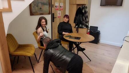 Stepdaughter Ellyah learned how to humiliate slaves