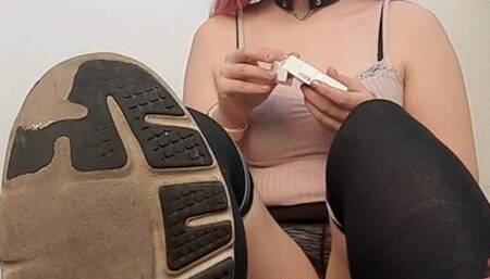 Smoking and spitting