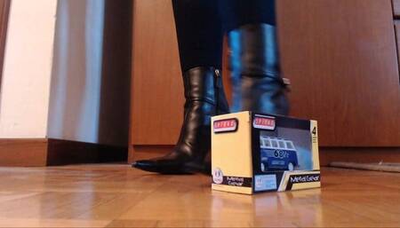 I trample toy cars with heels and bare feet 760HD