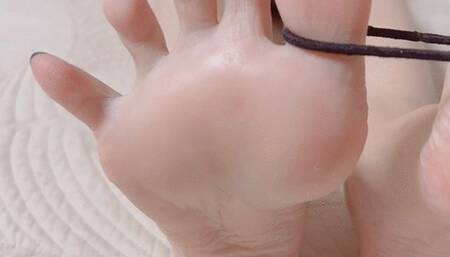 Crazy toes spreading with super hot soles sexy feet