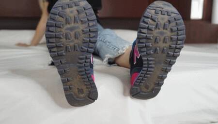 Cleaning Micaela's Shoes