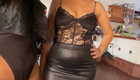 Walked by two Goddesses in heels by Milah and Stephanie