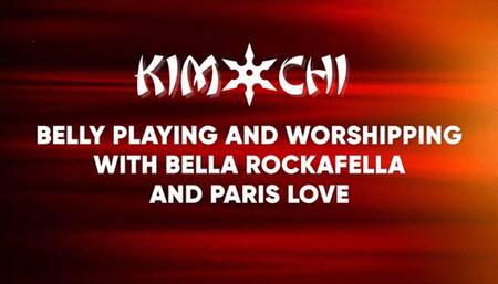 Bellybutton Play and Worshipping with Bella Rockafella and Paris Love - WMV