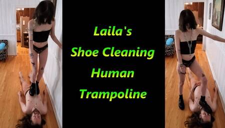 Laila's Shoe Cleaning Human Trampoline