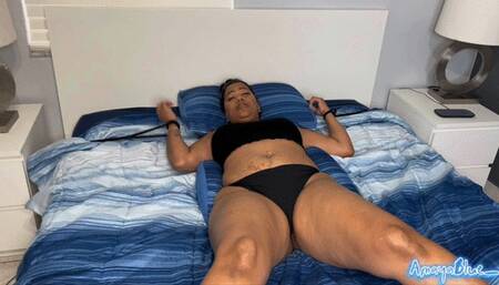 Amaya Blue superheroine is captured zapped of her powers!