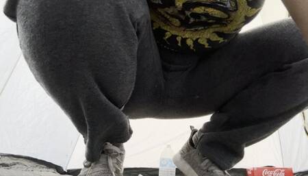 Plastic bag plop plop