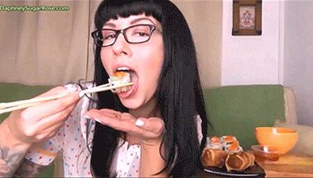 * 854x480p * Chewing Food With Open Mouth Lunch Date - Mp4