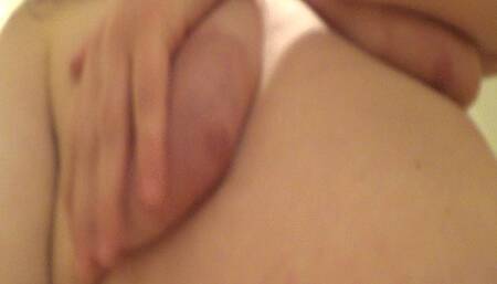 StonedSummer Big Belly Covered in White Chocolate Syrup