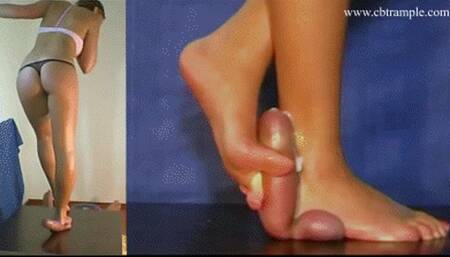 Striptease and Ballcrush until Climax by Mistress Stella 2023 (HD)