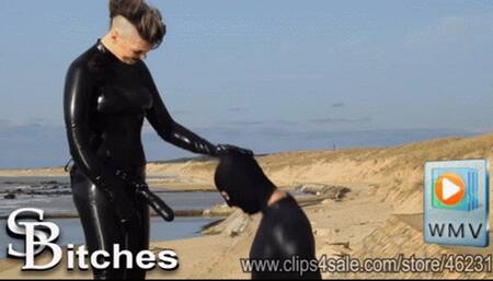 Lady Valeska - Strap-on Sucking At The Beach - wmv