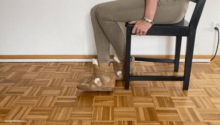 WAITING AND TOE TAPPING IN ISABEL MARANT WEDGE SNEAKERS - MOV Mobile Version