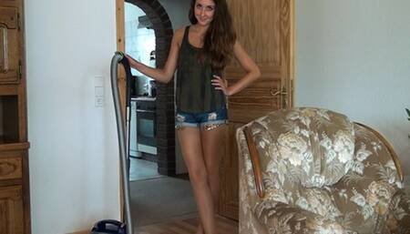 Vacuuming In Jeans Shorts 2 HD-1080