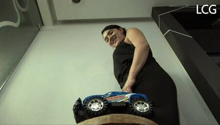 Ana Crushes Blue car