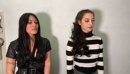 Charlotte and Althea speed handcuffing training and escape challenge