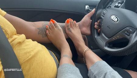 “Road Trips With My Feet On You”