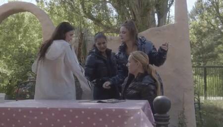 Fucked by down jacket girls gang - wmv 1080p