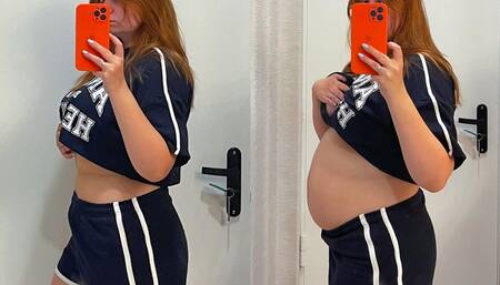 Big bowl of noddle overeating