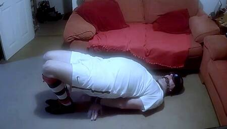 Footballer escape torment-BBW domination,BBW bondage,amateur,bound and gagged man,man tied up,football kit,soccer kit,socks,man in bondage,male bondage,hogtie,hogtied,gay bondage,handjob,polishing,edging,edged,post cum play,post orgasm torment,blowjob,